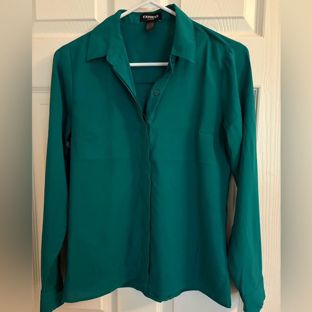 Express Emerald Portofino Blouse